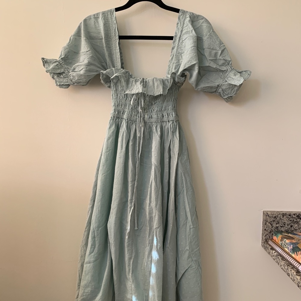 Puff sleeve sleeper dress